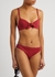 Eco red bow-front bikini - Max Mara Beachwear