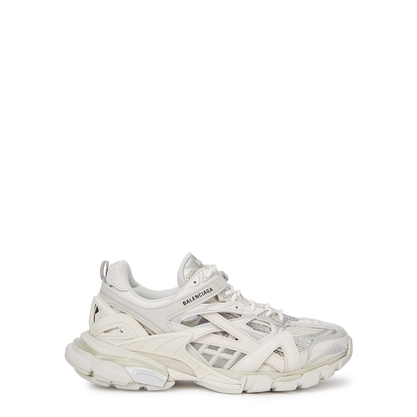 Balenciaga Track 2.0 White Panelled Mesh Sneakers - 11