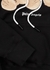 Black bear-appliquéd cotton sweatshirt - Palm Angels