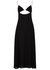 Black cut-out midi dress - Saint Laurent