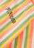 Striped logo cotton sweatpants - MINI RODINI