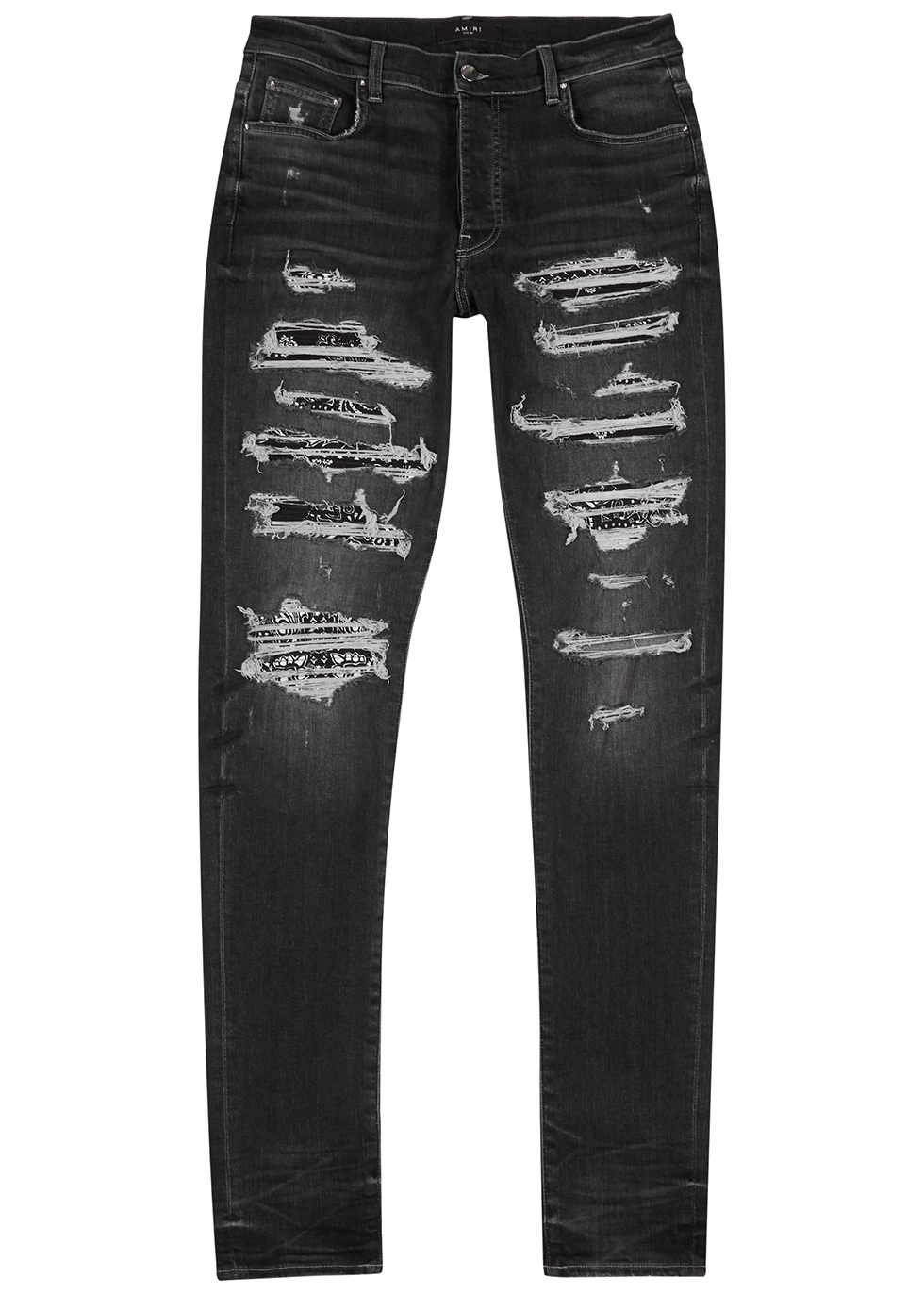 Thrasher grey distressed skinny jeans