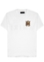 White logo cotton T-shirt - Amiri