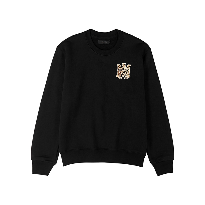 Amiri Tiger Print Logo Appliqué Chinese New Year Sweatshirt In Black ...