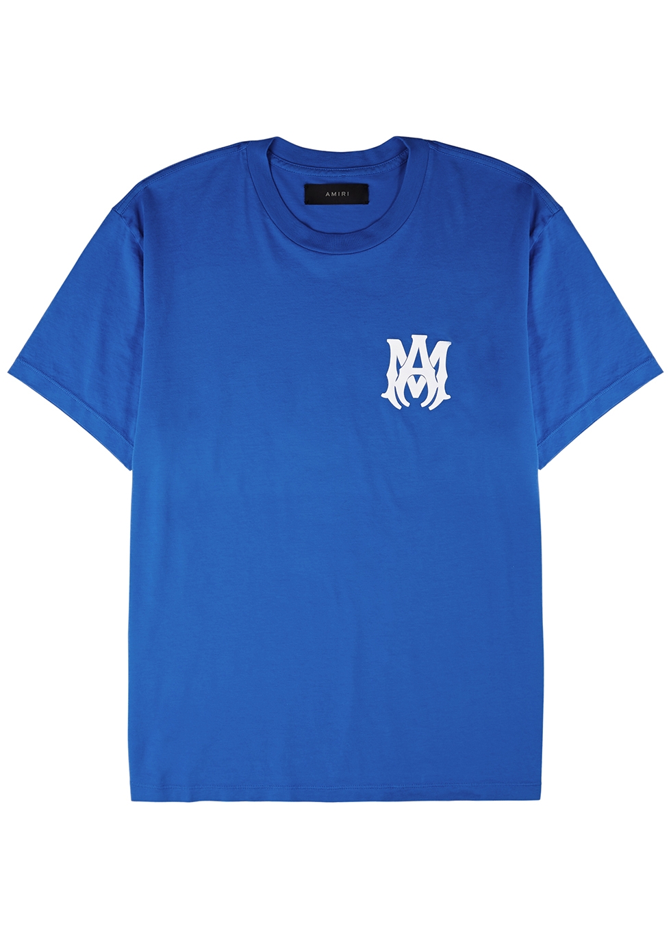 Blue logo cotton T-shirt