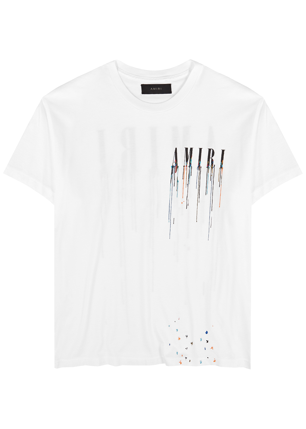 Paint Drip logo-print cotton T-shirt