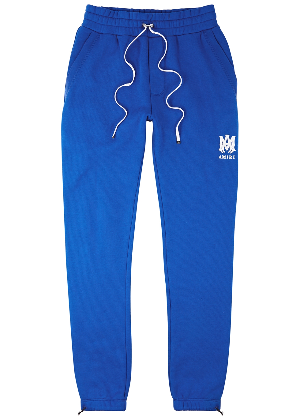 Blue logo cotton sweatpants
