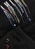 Black logo-embroidered cotton sweatpants - Amiri