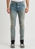 Stack blue distressed skinny jeans - Amiri