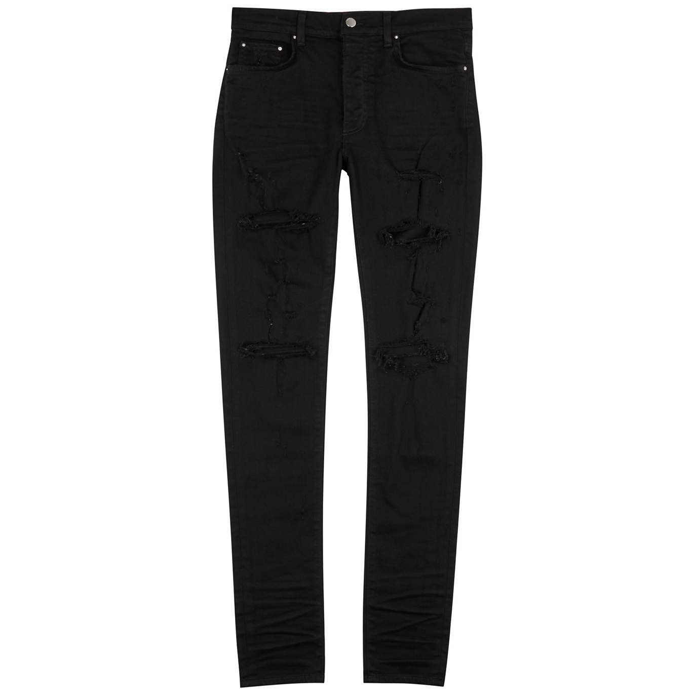 Amiri Thrasher Plus black distressed skinny jeans - Harvey Nichols