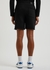 Black logo cotton shorts - Amiri