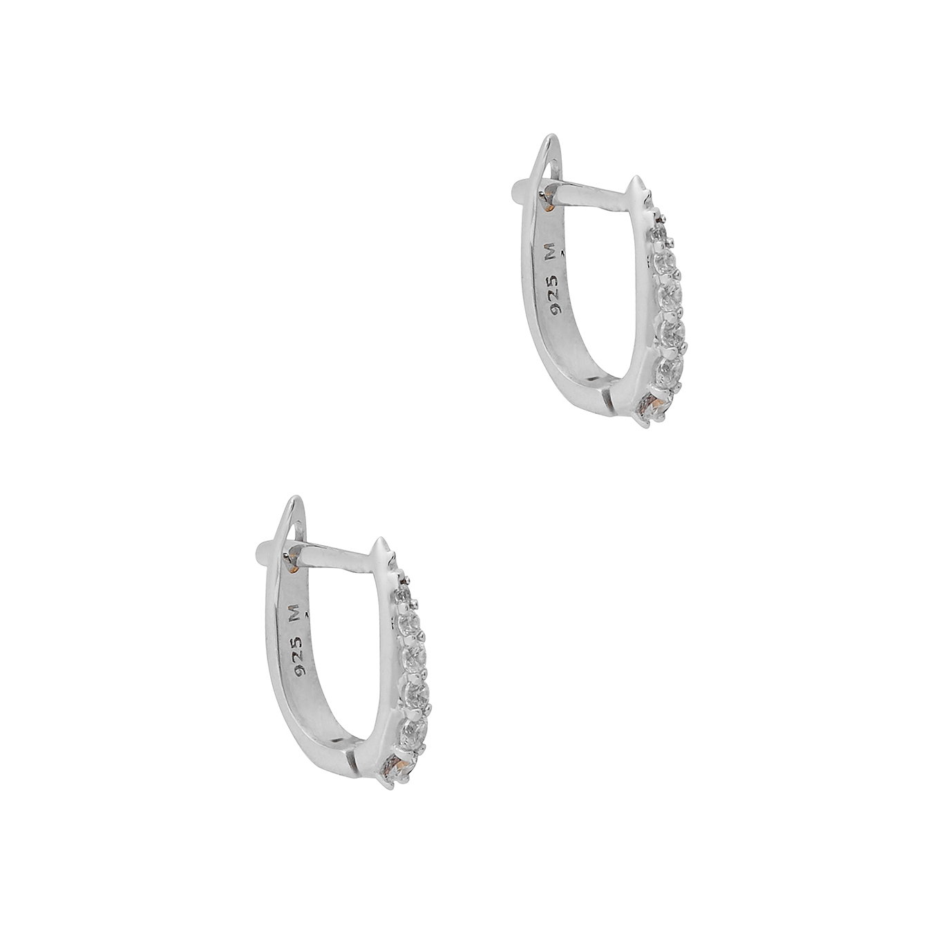 Missoma Claw Embellished Sterling Silver Hoop Earrings - One Size