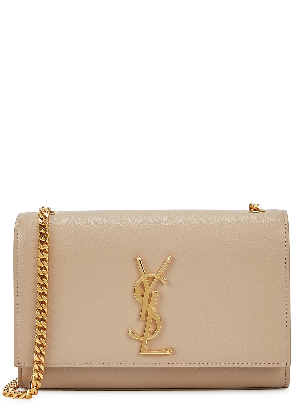 Saint Laurent Kate Small Sand Leather Shoulder Bag In Beige | ModeSens
