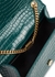 Kate teal crocodile-effect leather shoulder bag - Saint Laurent