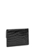 Black crocodile-effect leather coin purse - Saint Laurent