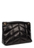 Puffer medium black leather shoulder bag - Saint Laurent