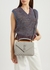 College medium grey quilted leather shoulder bag - Saint Laurent