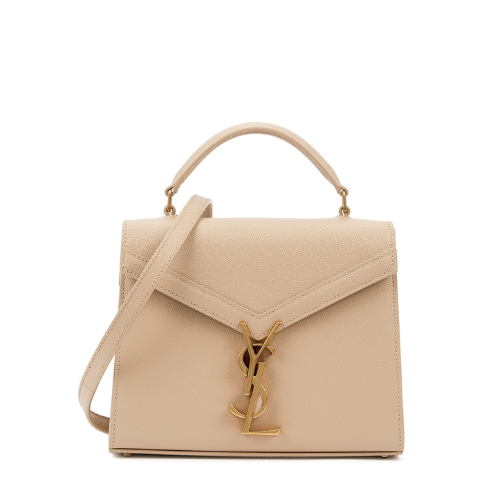 Saint Laurent Cassandra Mini Blush Leather Top Handle Bag