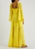 Alexandria yellow textured chiffon maxi dress - Alice + Olivia