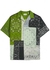 Green bandana-print patchwork cotton shirt - Kenzo