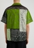 Green bandana-print patchwork cotton shirt - Kenzo
