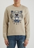 Stone tiger-embroidered cotton sweatshirt - Kenzo