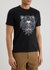 Black tiger-print cotton T-shirt - Kenzo