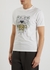 White tiger-print cotton T-shirt - Kenzo