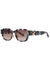 Ramon blue tortoiseshell wayerer-style sunglasses - Linda Farrow Luxe