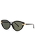 Palm black cat-eye sunglasses - Linda Farrow Luxe
