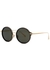 Bara black round-frame sunglasses - Linda Farrow Luxe