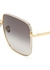 Andoa gold-tone oversized sunglasses - Linda Farrow Luxe