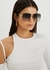 Andoa gold-tone oversized sunglasses - Linda Farrow Luxe