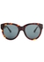 Madi tortoiseshell oval-frame sunglasses - Linda Farrow Luxe