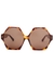 Bora tortoiseshell hexagon-frame sunglasses - Linda Farrow Luxe