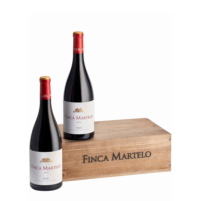 La Rioja Alta Torre De Oña Martelo Rioja Reserva 2015 Duo Wooden Gift Box 2 X 750ml