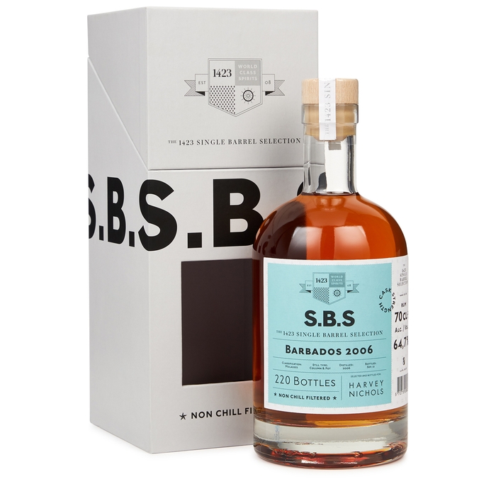 1423 Single Barrel Selection S.B.S Barbados (Foursquare) 2006 Cask Strength Rum