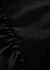 Esmeralda black velour bodysuit - Wolford