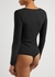 Henley black ribbed stretch-jersey bodysuit - Wolford