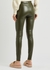 Estella green faux stretch-leather leggings - Wolford