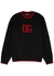 Black logo-embroidered knitted jumper - Dolce & Gabbana
