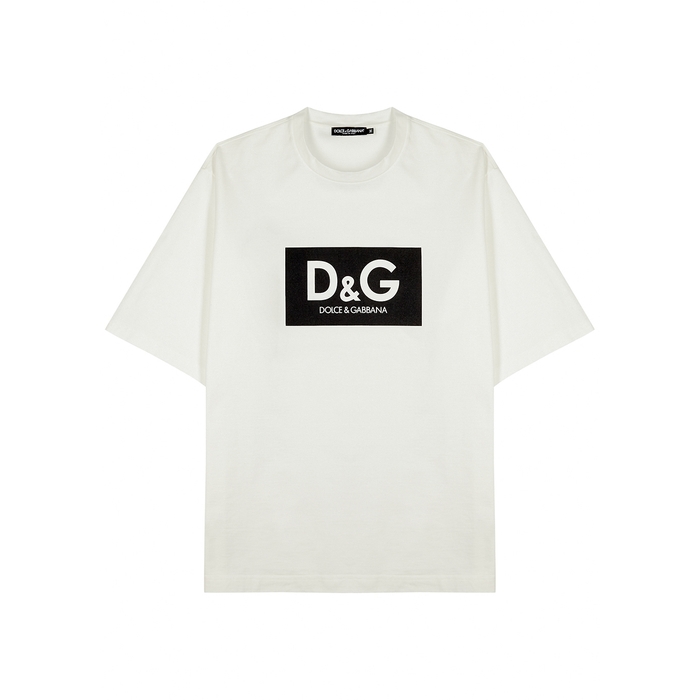 Dolce & Gabbana Off-white Logo Cotton T-shirt