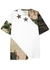 White camouflage-panelled cotton-blend T-shirt - Dolce & Gabbana
