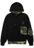 Black layered hooded jersey sweatshirt - Dolce & Gabbana