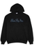 Black logo-embroidered hooded cotton sweatshirt - Blue Sky Inn