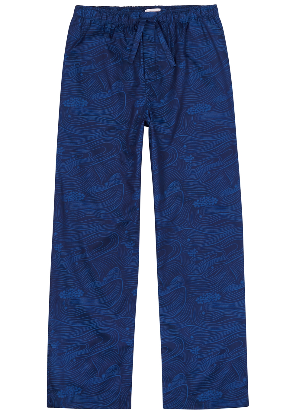 Paris 22 blue printed cotton pyjama trousers
