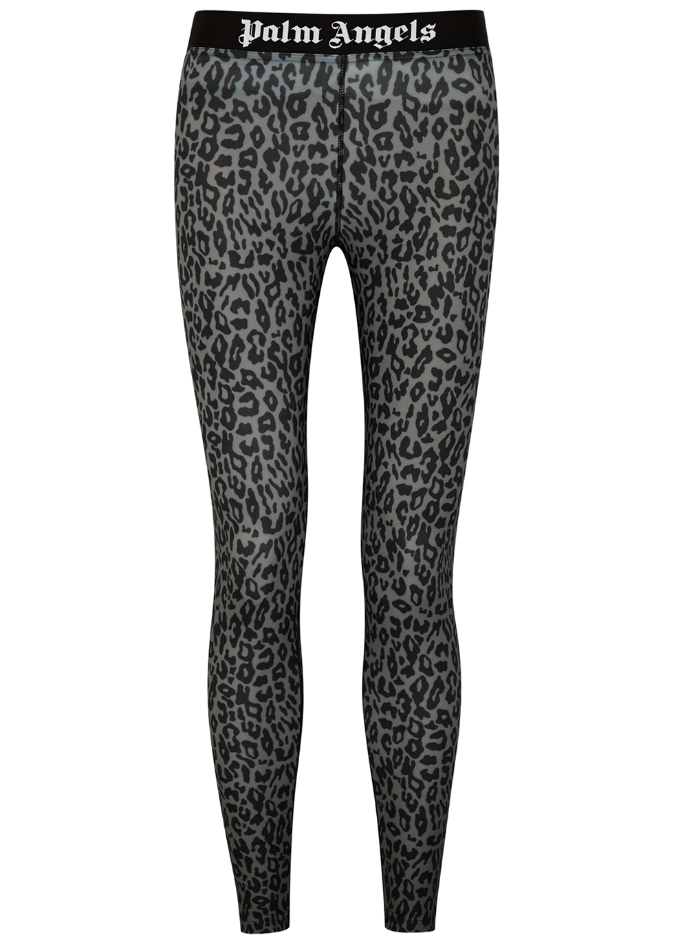 Leopard-print stretch-jersey leggings