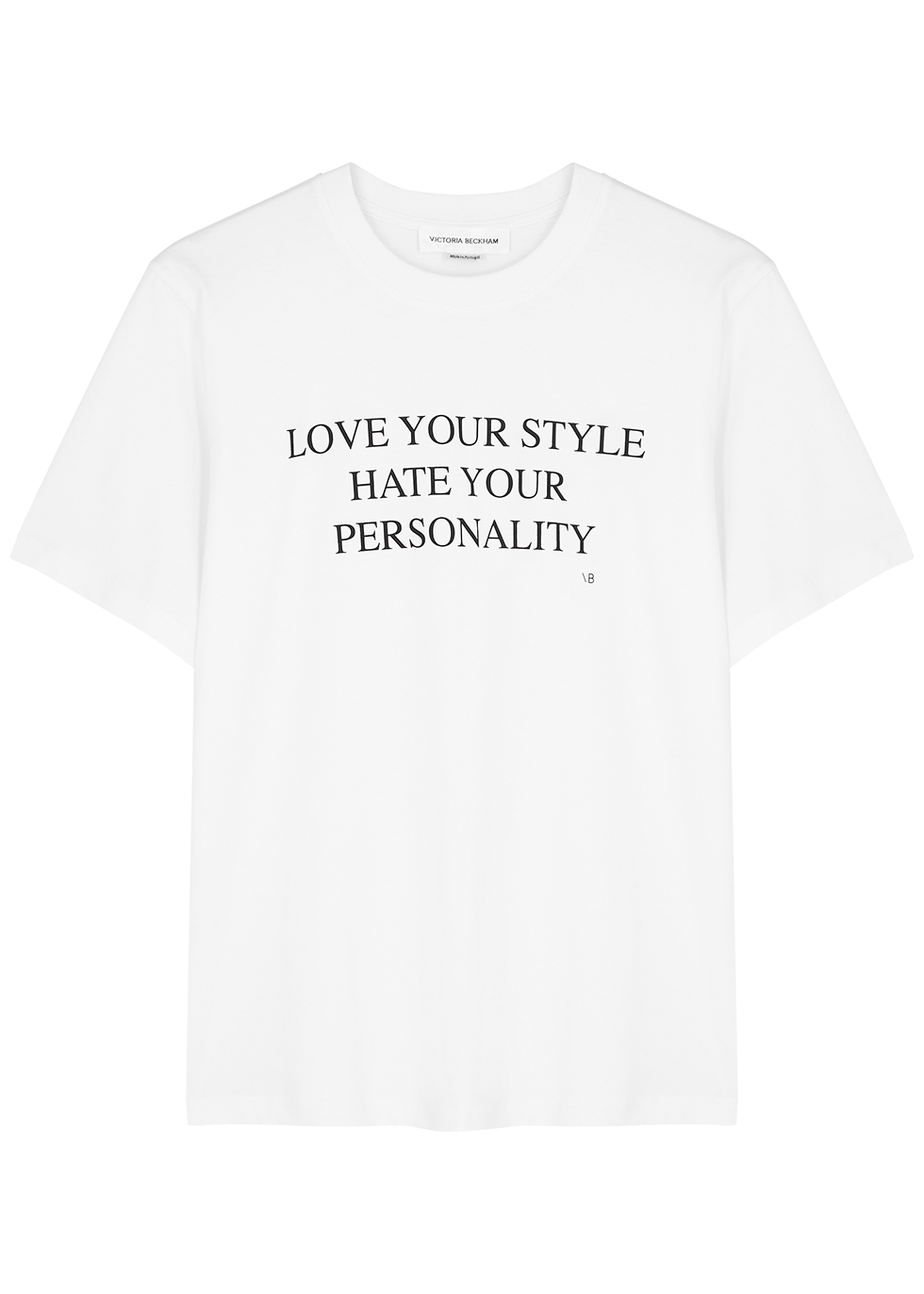 Love Your Style white cotton T-shirt