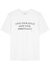 Love Your Style white cotton T-shirt - Victoria Beckham