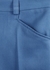 Blue straight-leg wool-twill trousers - Victoria Beckham